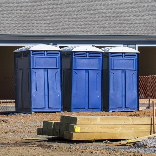 what is the cost difference between standard and deluxe portable restroom rentals in Mineral Springs